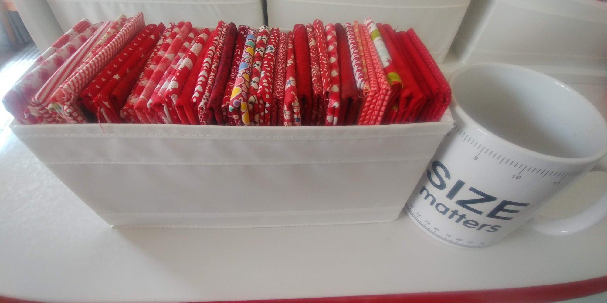 Organizing fat quarters