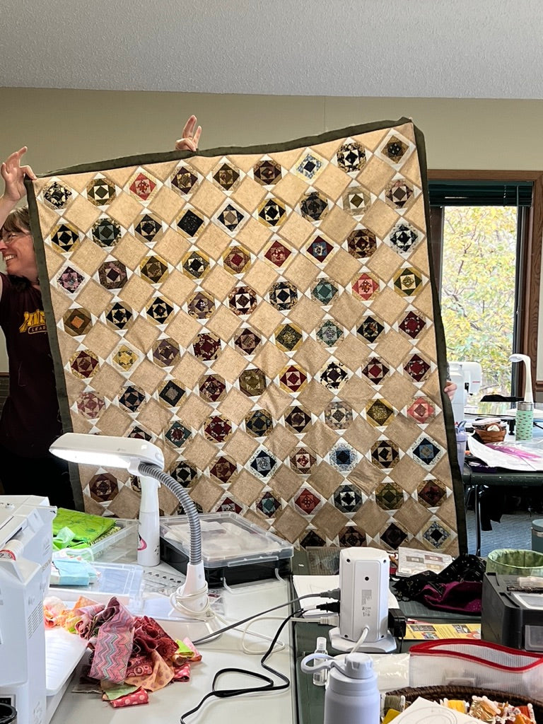 17th annual Fall Quilting Retreat, oh la la. A Pine Needles Quilt & Sew tradition and such a fun time.