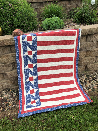 Monday Morning Quilting Quickies - Quick 3-Yard Patriotic Quilt