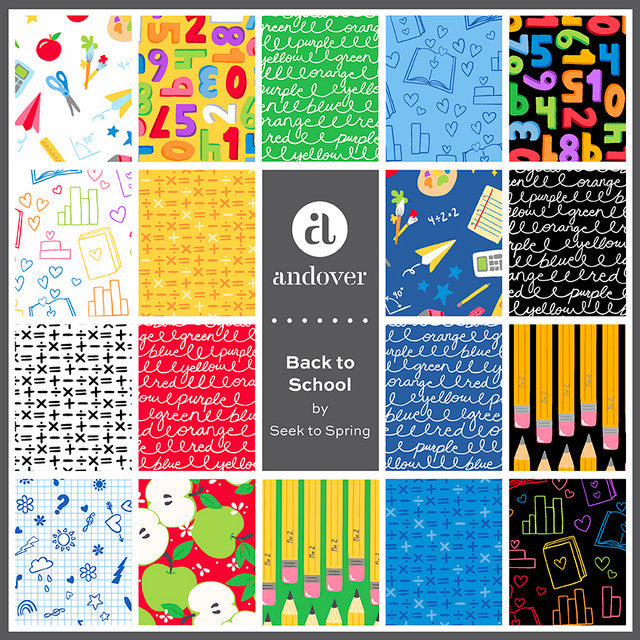 Back to School by Seek to Spring for Andover Fabrics
