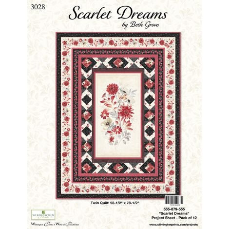 Scarlet Dreams by Beth Grove for Wilmington Prints