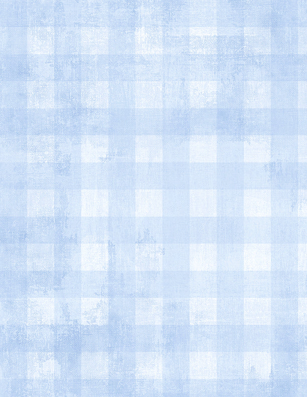 Checks Pale Blue Dry Brush