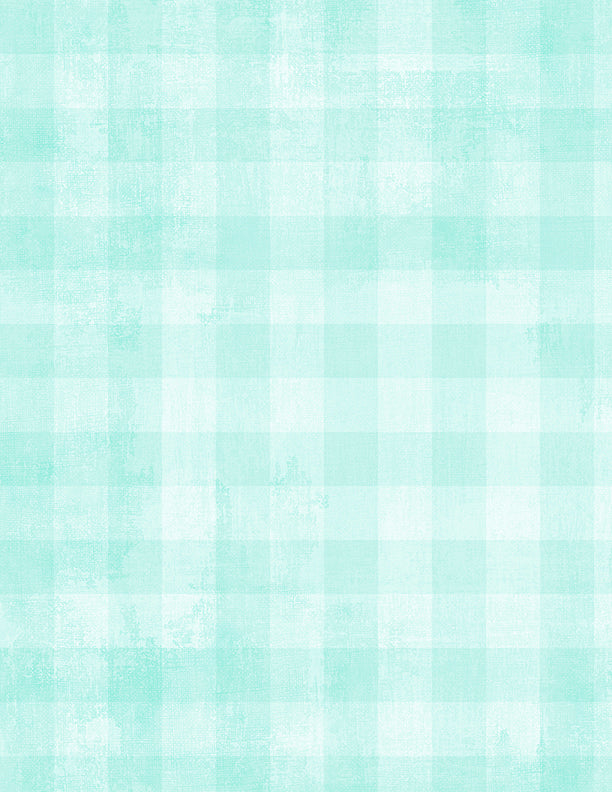 Checks Pale Aqua Dry Brush