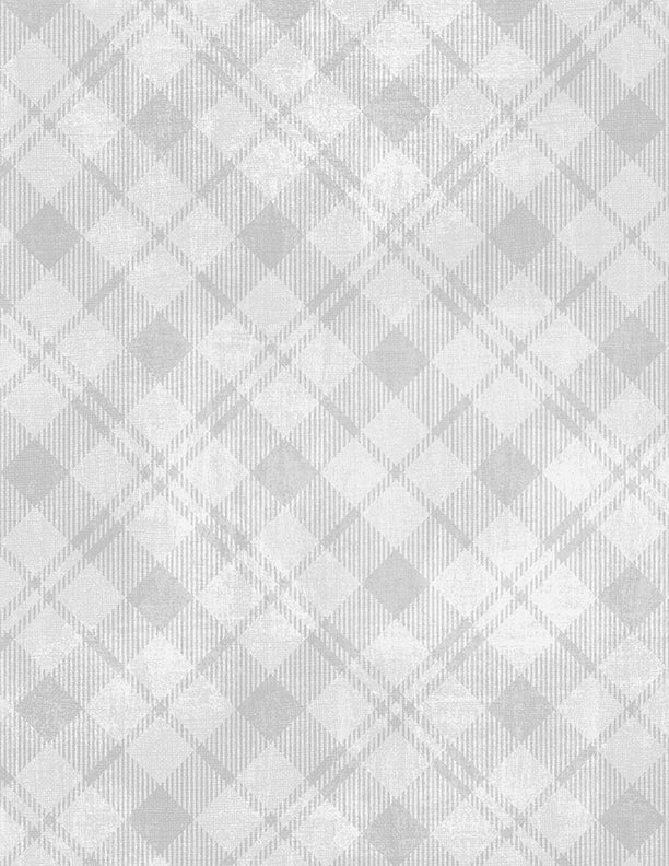 Plaid Silver Dry Brush