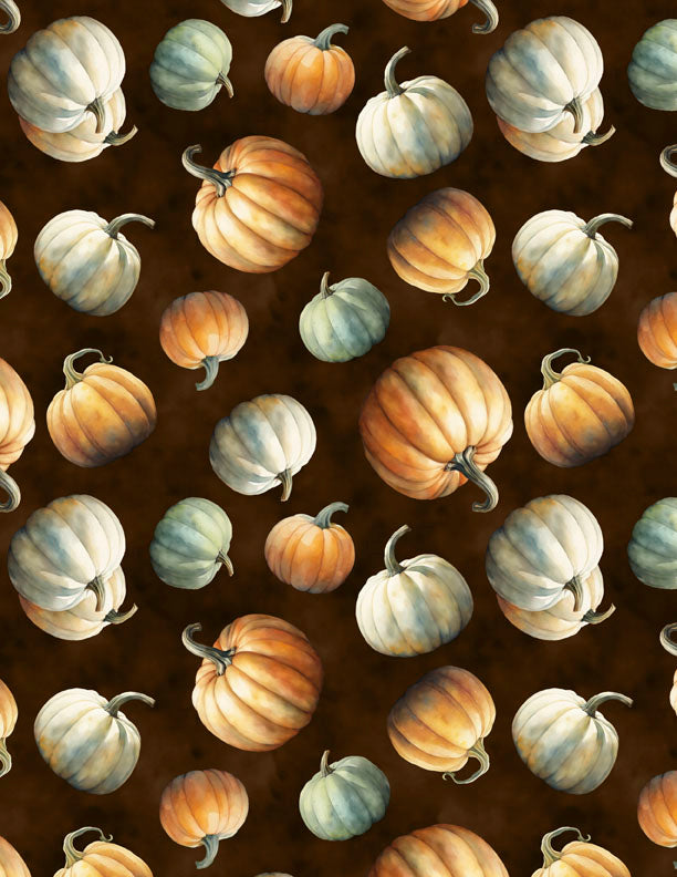 Tossed Pumpkins Brown