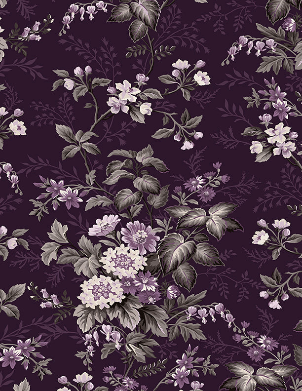 Large Floral Purple