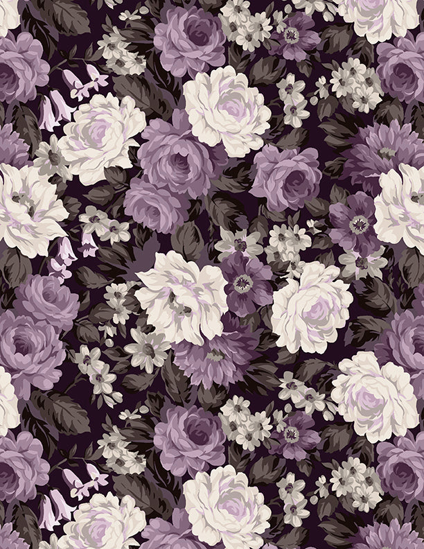 Packed Floral Purple Multi