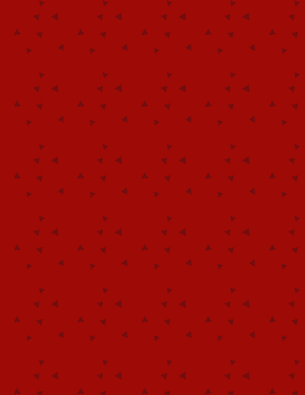 Tossed Triangles Red on Red