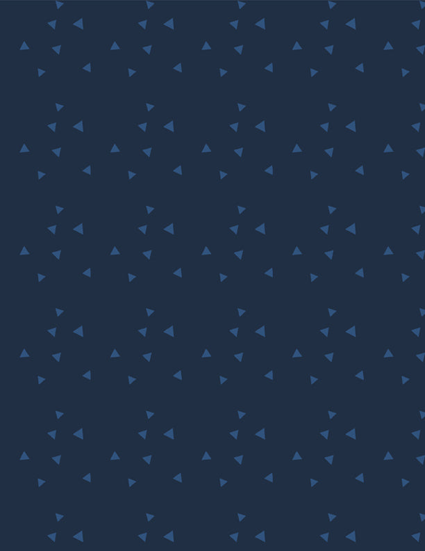 Tossed Triangles Navy on Navy
