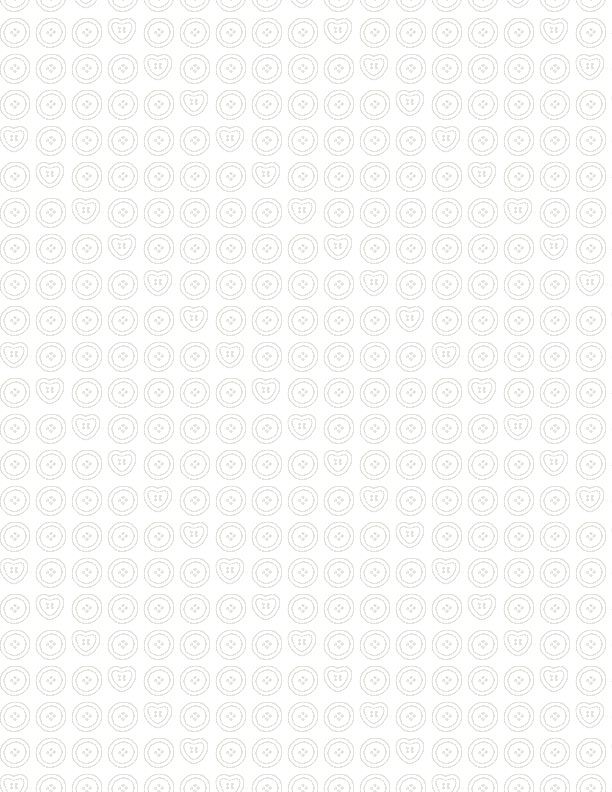 Essentials Sew Happy - Buttons White on White