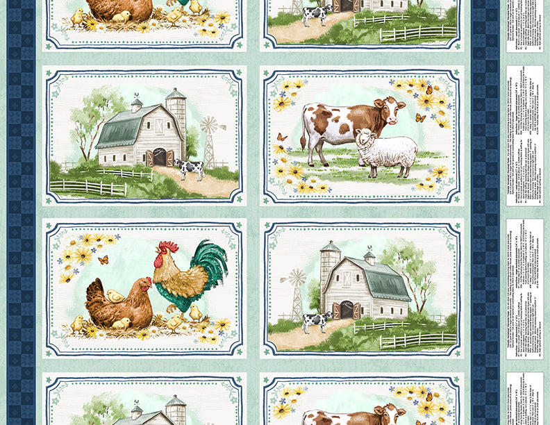 Friendly Farmstead - Placemat Panel Multi