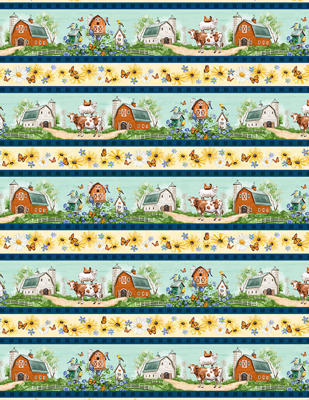 Friendly Farmstead - Repeating Stripe Multi