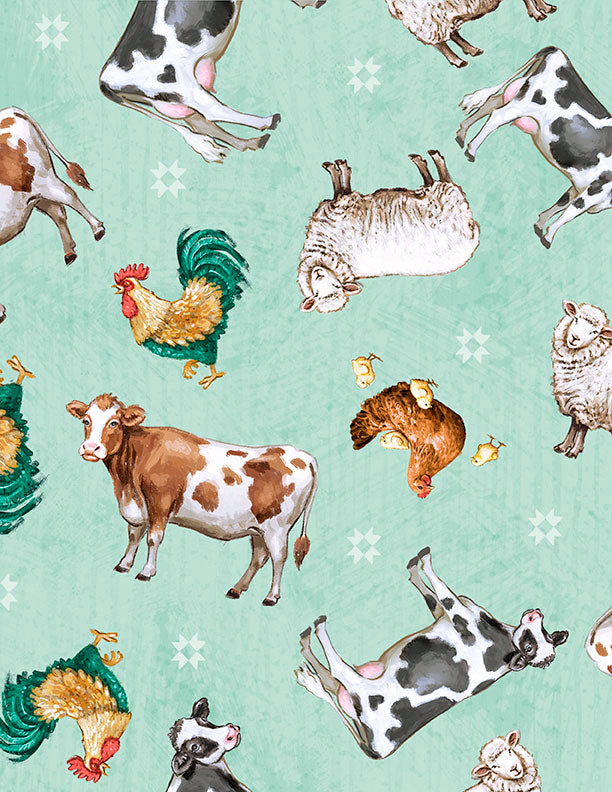 Friendly Farmstead - Animal Toss Teal