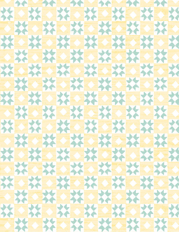 Friendly Farmstead - Checkerboard Yellow