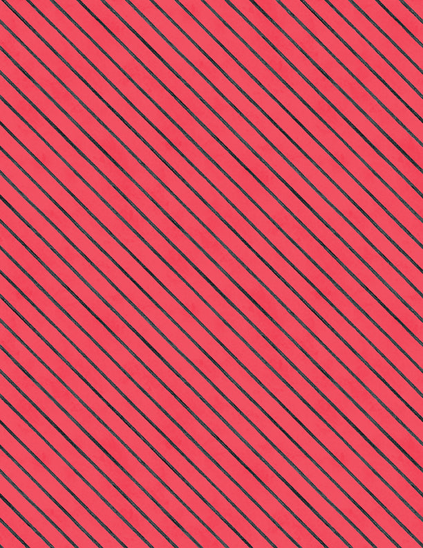 Scarlet Dreams - Diagonal Stripes Red