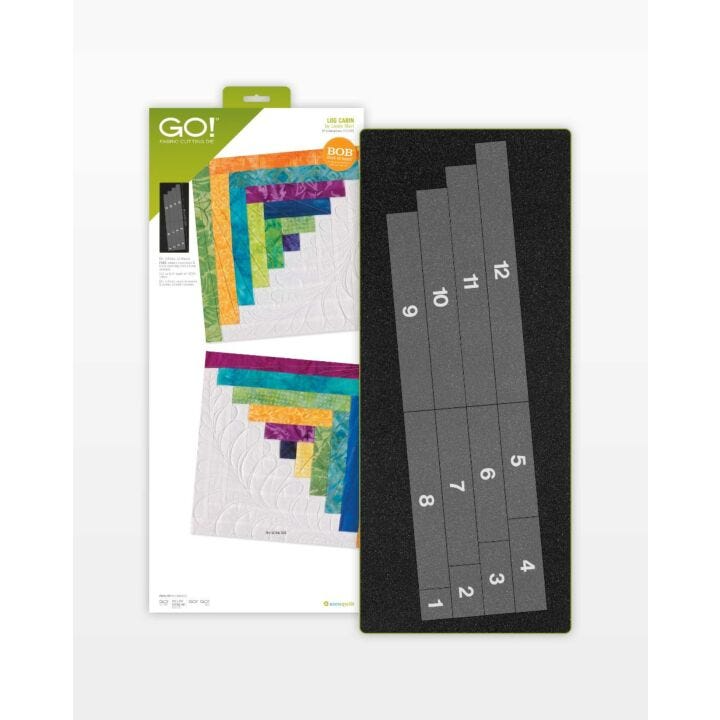 GO! Log Cabin-12" Finished by Leslie Main Die