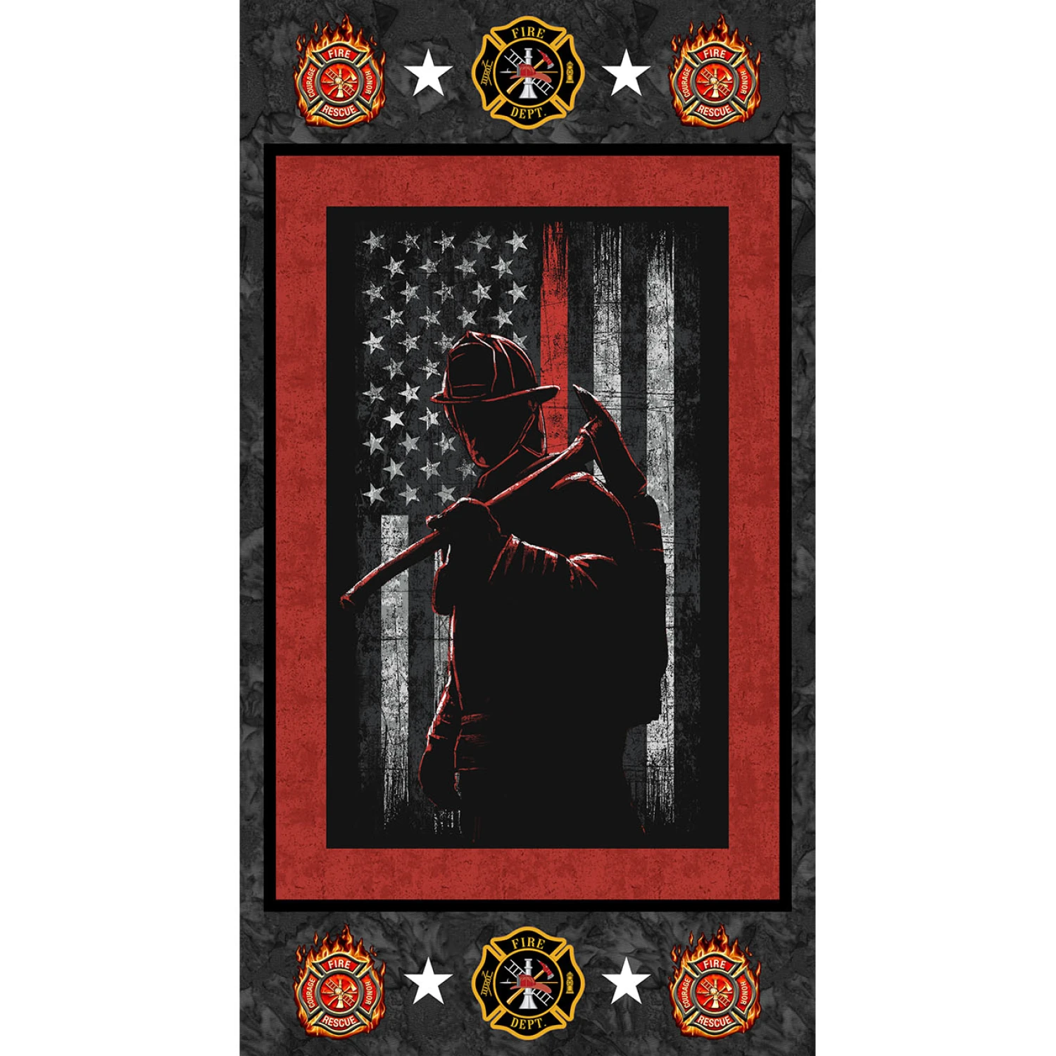Fire Fighters Panel 22in x 44in