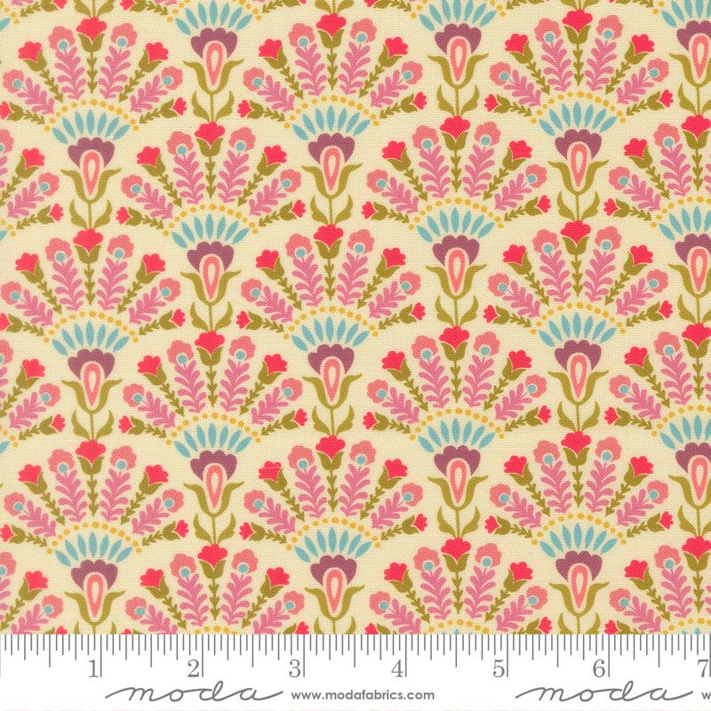 Sitara Opaline Cream fabric by Crystal Manning for Moda