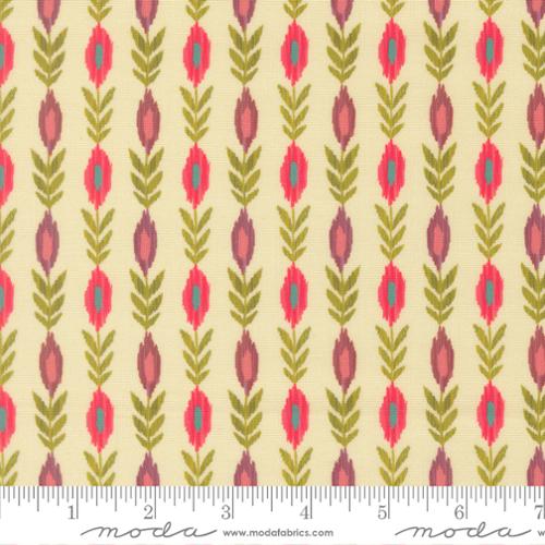 Sitara Vines Cream fabric by Crystal Manning for Moda
