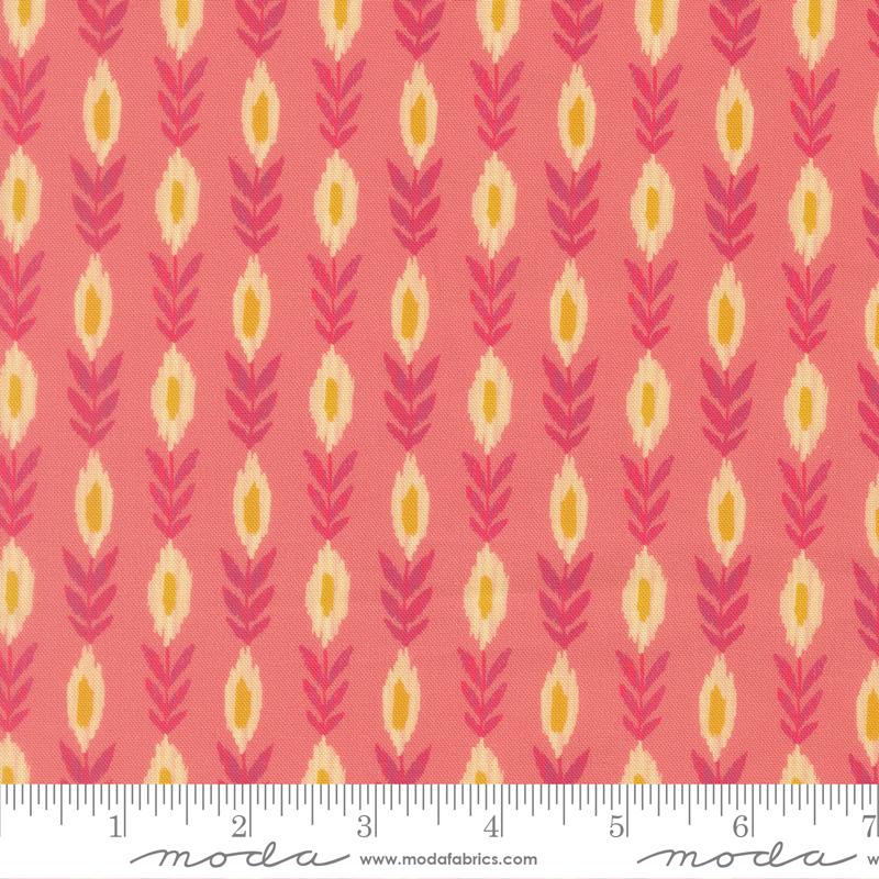 Sitara Vines Rose fabric by Crystal Manning for Moda