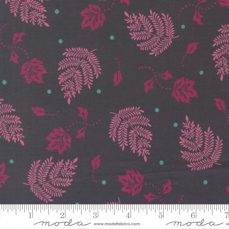 Sitara Paisley Leaf Midnight fabric by Crystal Manning for Moda