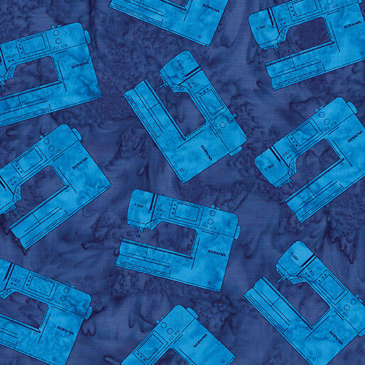 Sew Bernina Blue Batik
