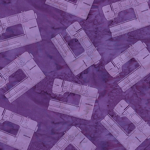 Sew Bernina Purple Batik