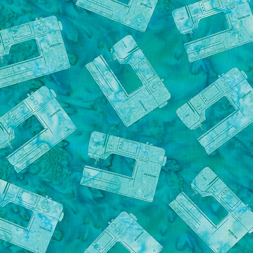 Sew Bernina Turquoise Batik