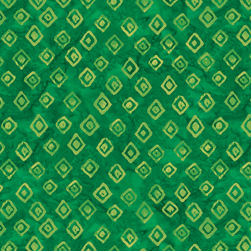 Diamond Toss Green Batik
