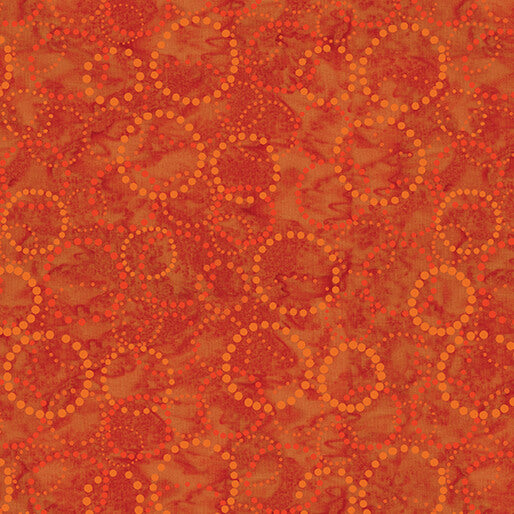 Circle Dots Pumpkin Batik