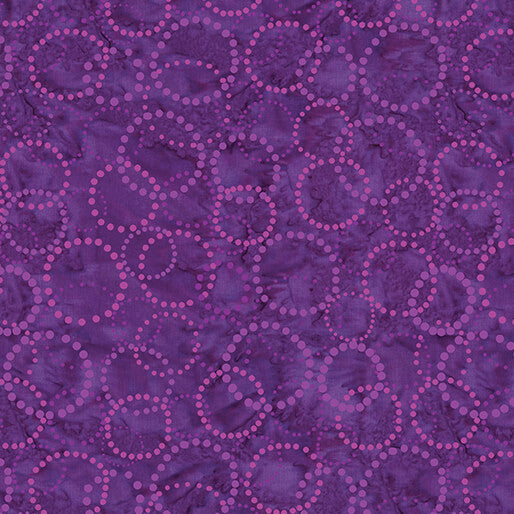 Circle Dots Plum Batik