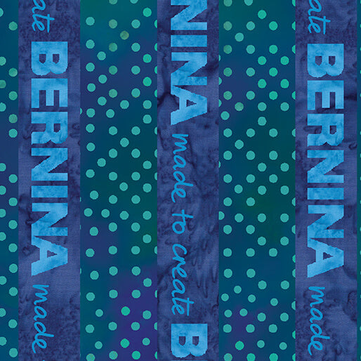 Bernina Stripe Blue/Multi Batik