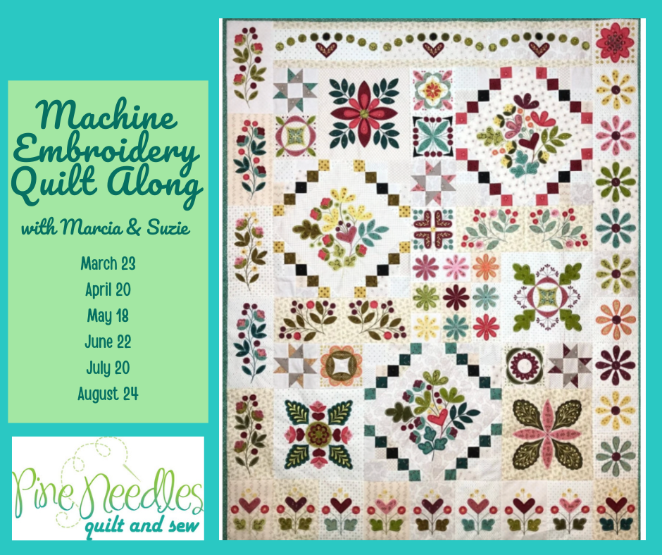 Machine Embroidery Quilt Along