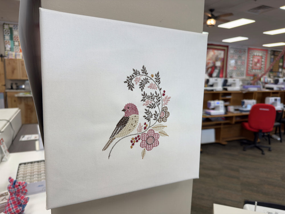 Embroidery Technique of the Month February 2026: Feather Your Nest - Heirloom Birds on Canvas (Feb 24)