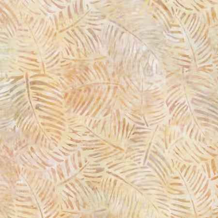 Tan Palm Frond Batik