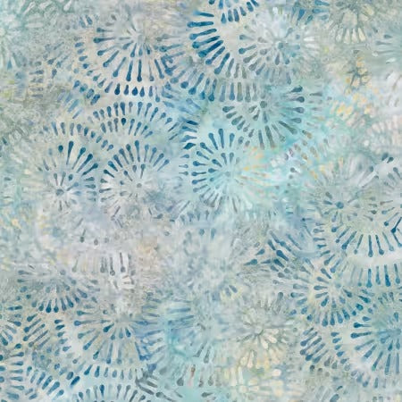 Blue/Tan Pins & Needles Batik