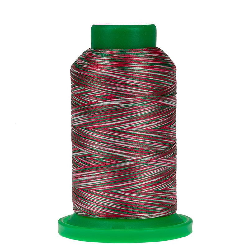 9864 Holly Berry Wreath Isacord Variegated Thread 1000m