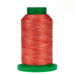 9924 Atomic Orange Isacord Variegated Thread 1000m