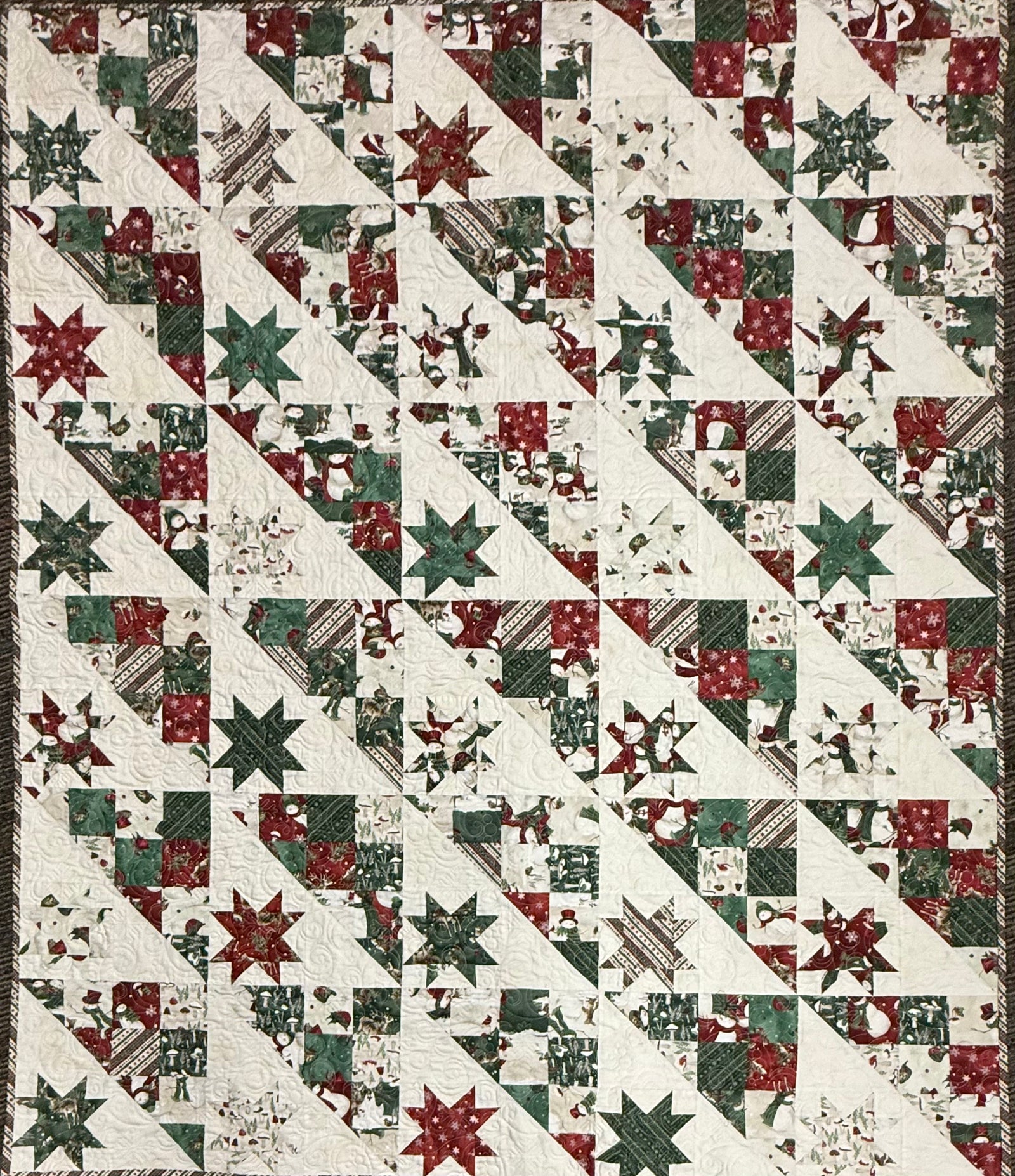 Woodland Snowmen HodgePodge Kit, 60x72, Pattern & Binding Included