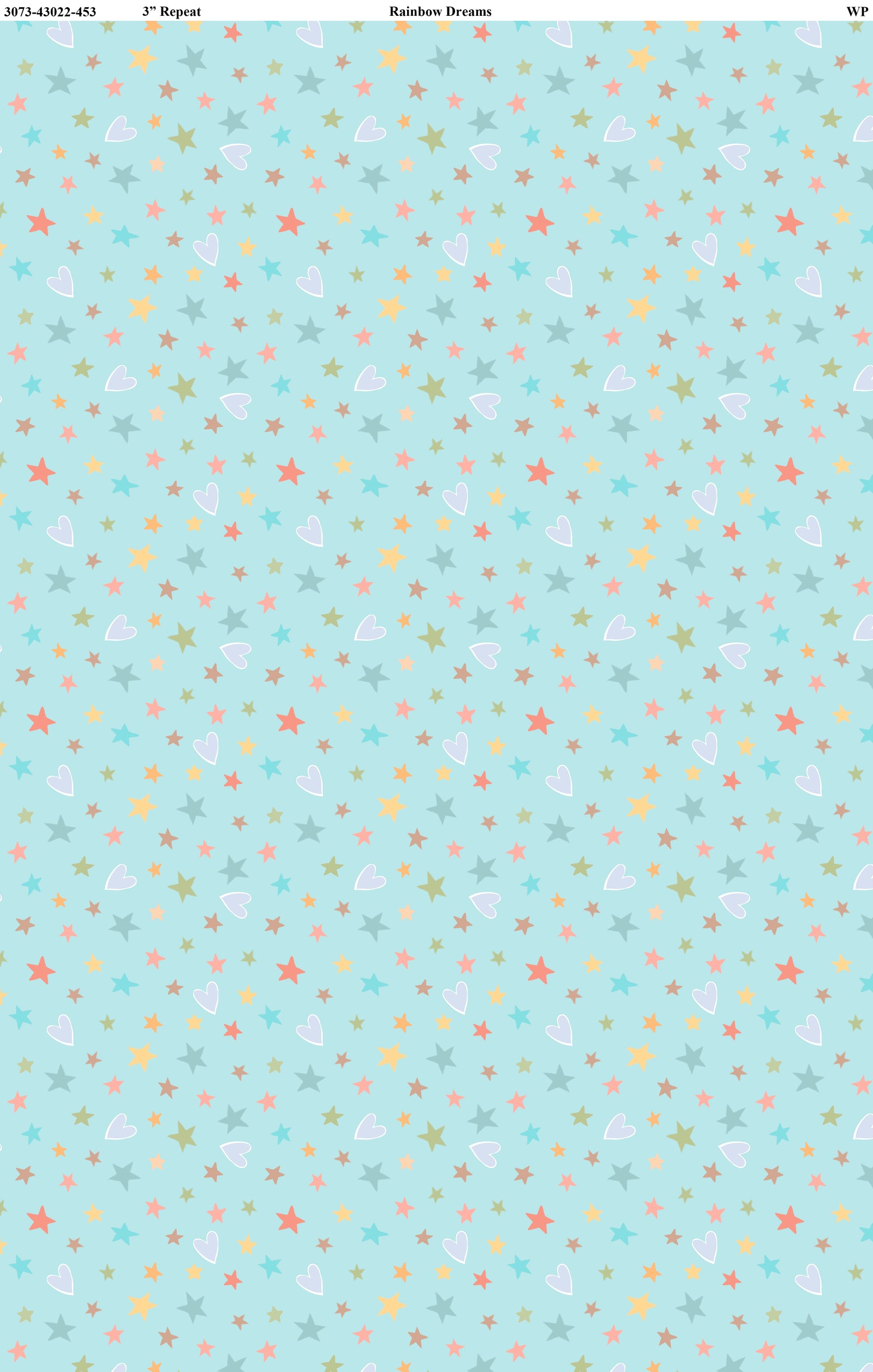 Stars and Hearts Blue