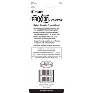 Frixion Clicker Gel Fine Black 3pk