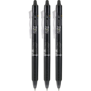 Frixion Clicker Gel Fine Black 3pk