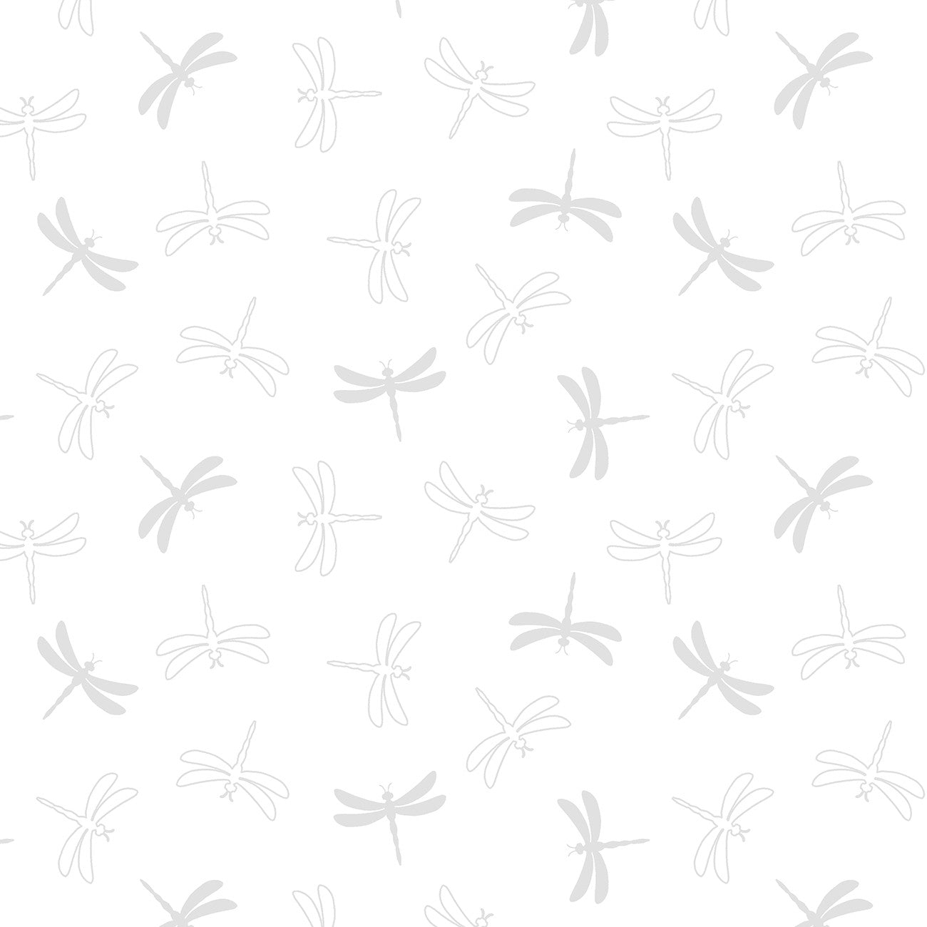 Spring Days - Dragonflies White on White