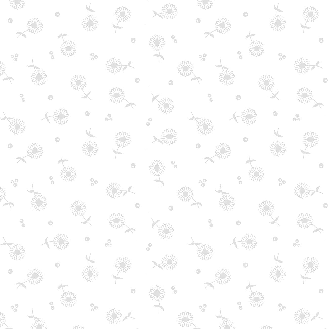 Spring Days - Daisy Bed White on White