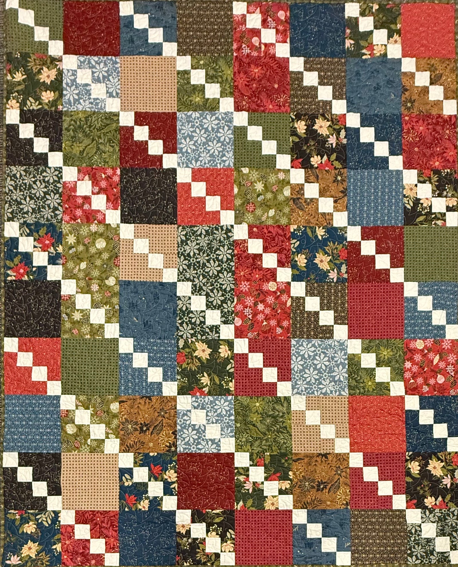 Old World Yuletide Celebration, 64 x 80, Pattern & Binding Included