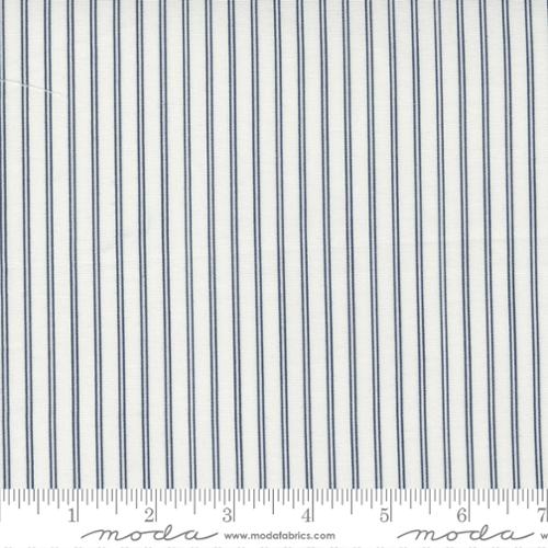 Cream Navy Stripe