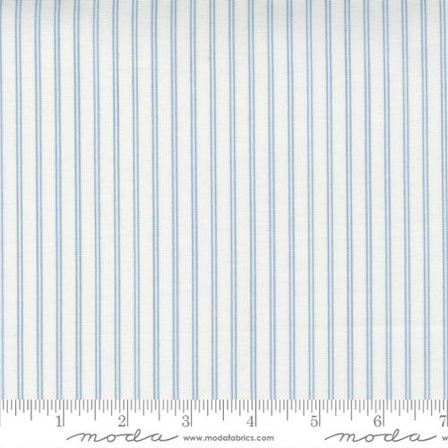Cream Blue Stripe