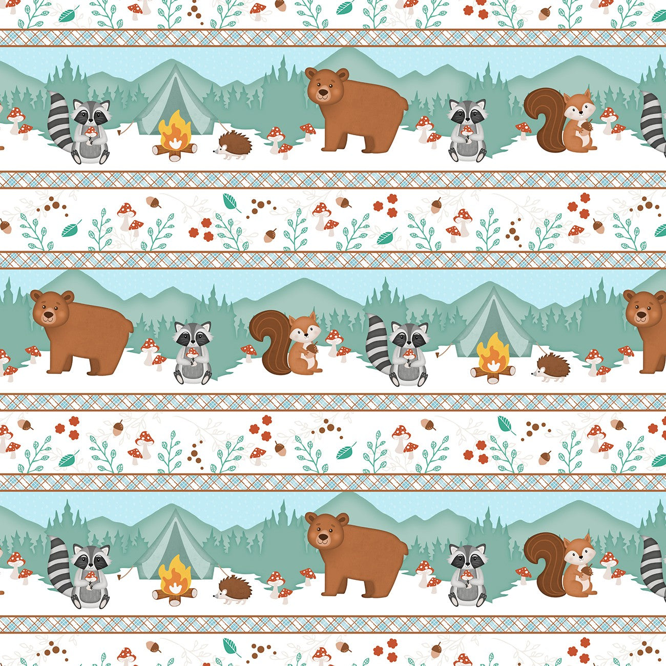 Woodland Whimsy - Repeating Stripe Multi