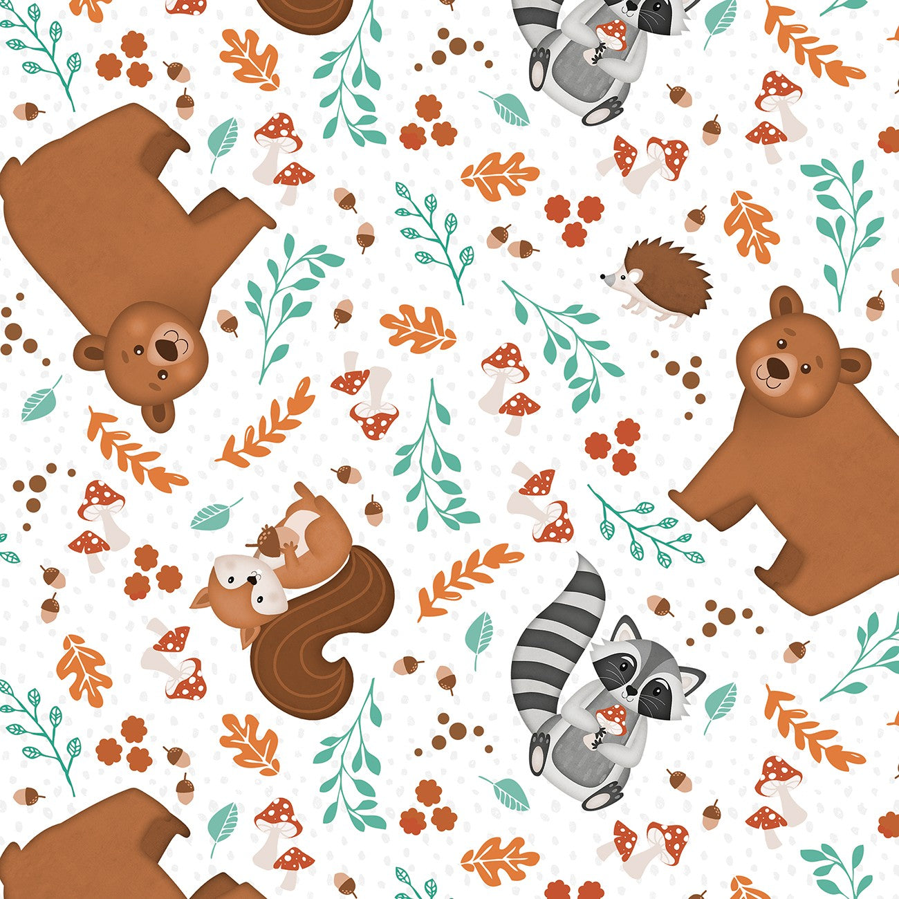 Woodland Whimsy - Animal Toss White