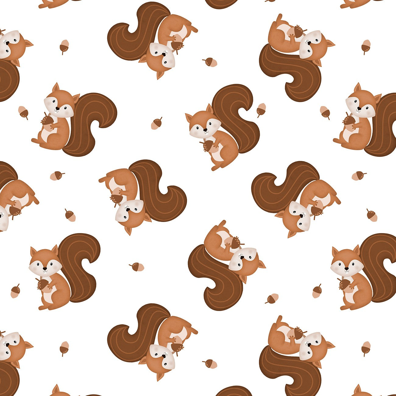 Woodland Whimsy - Squirrel Toss White